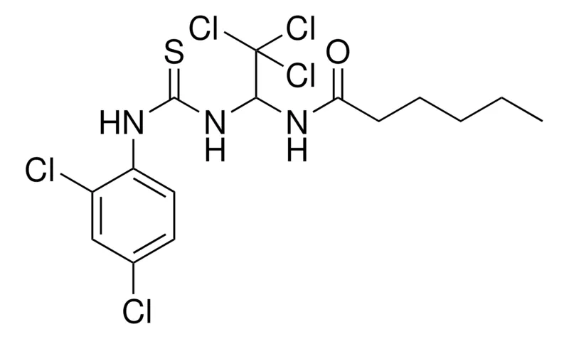 Sigma-Aldrich HEXANOIC ACID (2,2,2-TRICHLORO-1-(3-(2,4-DICHLORO-PH)-THIOUREIDO)-ETHYL)-AMIDE,AldrichCPR