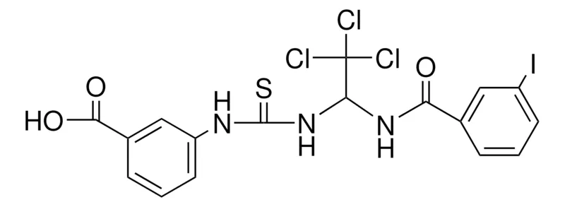 Sigma-Aldrich 3-(3-(2,2,2-TRICHLORO-1-(3-IODO-BENZOYLAMINO)-ETHYL)-THIOUREIDO)-BENZOIC ACID,AldrichCPR