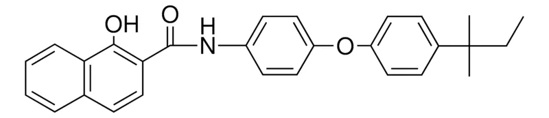 Sigma-Aldrich 1-HO-NAPHTHALENE-2-CARBOXYLIC ACID (4-(4-(1,1-DIMETHYL-PR)-PHENOXY)-PH)-AMIDE,AldrichCPR