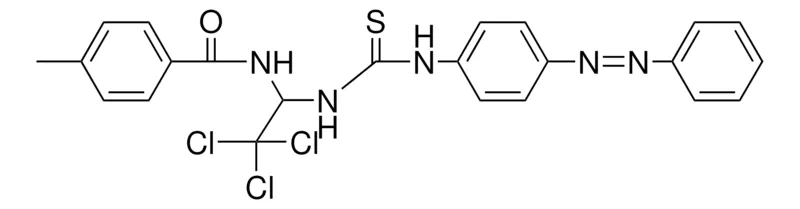 Sigma-Aldrich 4-ME-N-(2,2,2-TRICHLORO-1-(3-(4-PHENYLAZO-PHENYL)-THIOUREIDO)-ETHYL)-BENZAMIDE,AldrichCPR