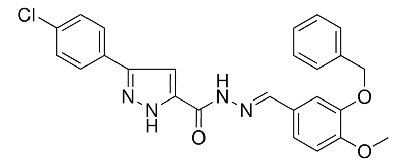 Sigma-Aldrich 5(4-CL-PH)2H-PYRAZOLE-3-CARBOXYLIC ACID (3-BENZYLOXY-4-MEO-BENZYLIDENE)HYDRAZIDE，AldrichCPR