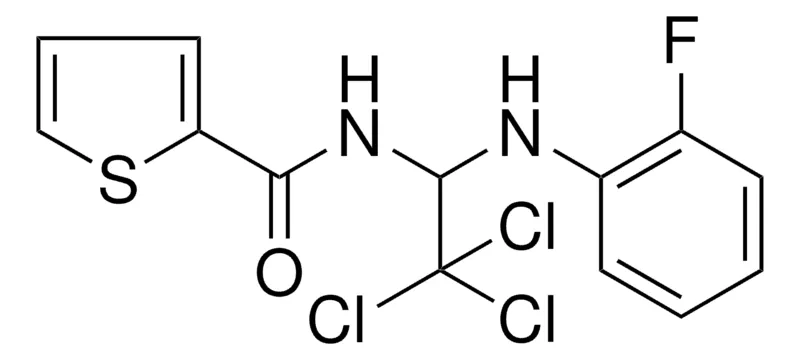 Sigma-Aldrich THIOPHENE-2-CARBOXYLIC ACID (2,2,2-TRICHLORO-1-(2-F-PHENYLAMINO)-ETHYL)-AMIDE,AldrichCPR