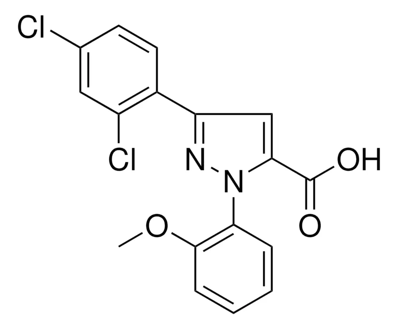 Sigma-Aldrich 3-(2,4-DICHLOROPHENYL)-1-(2-METHOXYPHENYL)-1H-PYRAZOLE-5-CARBOXYLIC ACID,AldrichCPR