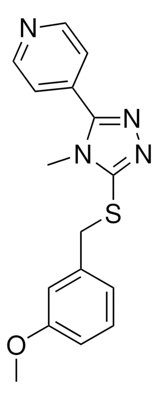 Sigma-Aldrich ME 3-(((4-METHYL-5-(4-PYRIDINYL)-4H-1,2,4-TRIAZOL-3-YL)THIO)METHYL)PHENYL ETHER,AldrichCPR