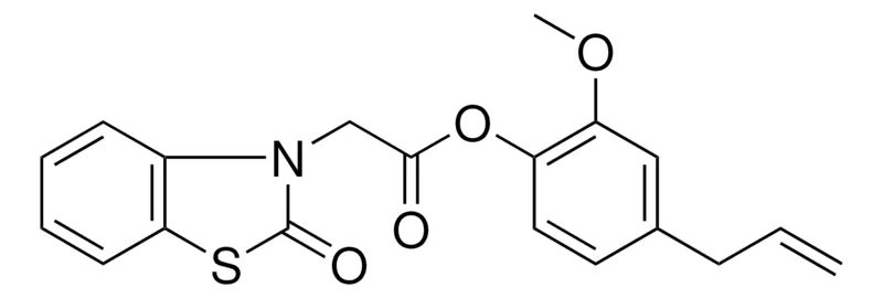 Sigma-Aldrich (2-OXO-BENZOTHIAZOL-3-YL)-ACETIC ACID 4-ALLYL-2-METHOXY-PHENYL ESTER,AldrichCPR