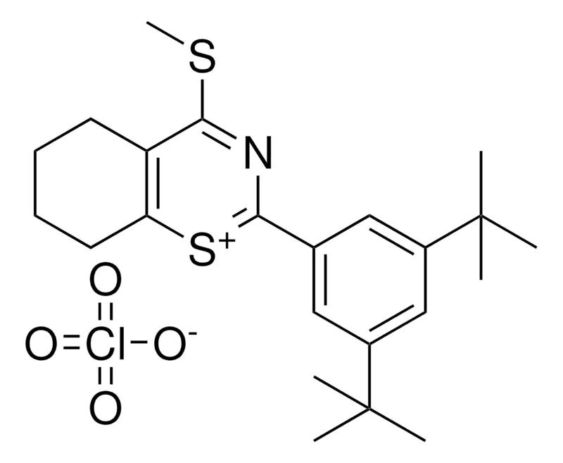 Sigma-Aldrich 2-(3,5-DI-TERT-BU-PH)-4-ME-SULFANYL-4H-BENZO(E)(1,3)THIAZIN-1-YLIUM, PERCHLORATE,AldrichCPR