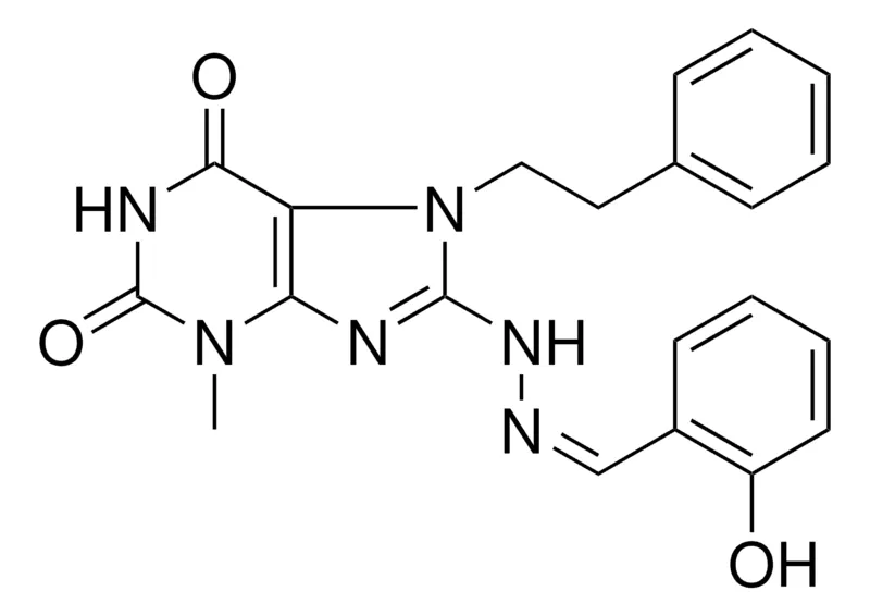 Sigma-Aldrich 8-(N'-(2-HO-BENZYLIDENE)-HYDRAZINO)-3-ME-7-PHENETHYL-3,7-2H-PURINE-2,6-DIONE,AldrichCPR