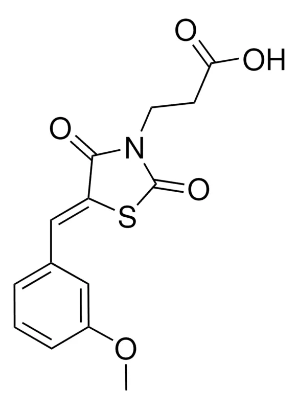 Sigma-Aldrich 3-(5-(3-METHOXYBENZYLIDENE)-2,4-DIOXO-1,3-THIAZOLIDIN-3-YL)PROPANOIC ACID,AldrichCPR