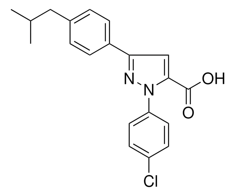 Sigma-Aldrich 1-(4-CHLOROPHENYL)-3-(4-ISOBUTYLPHENYL)-1H-PYRAZOLE-5-CARBOXYLIC ACID，AldrichCPR