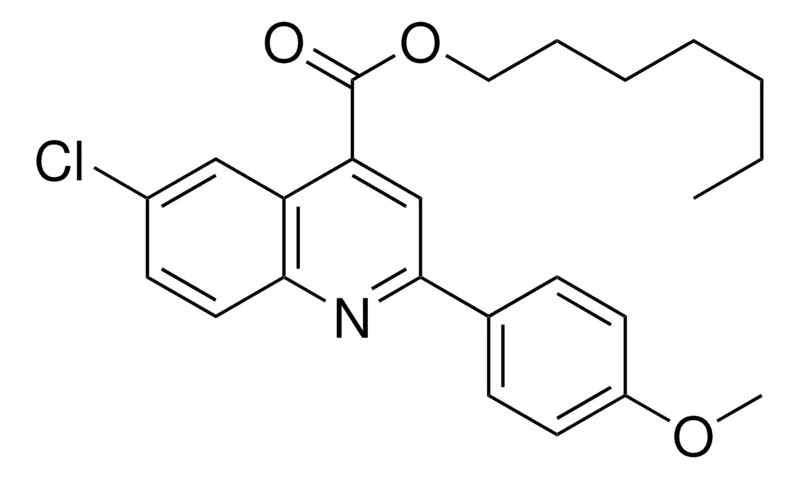 Sigma-Aldrich HEPTYL 6-CHLORO-2-(4-METHOXYPHENYL)-4-QUINOLINECARBOXYLATE,AldrichCPR