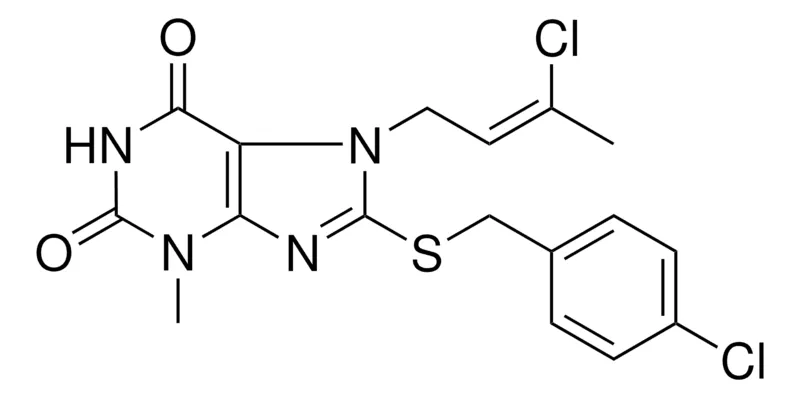 Sigma-Aldrich 8-(4-CL-BENZYLSULFANYL)-7-(3-CL-BUT-2-ENYL)-3-ME-3,7-DIHYDRO-PURINE-2,6-DIONE,AldrichCPR