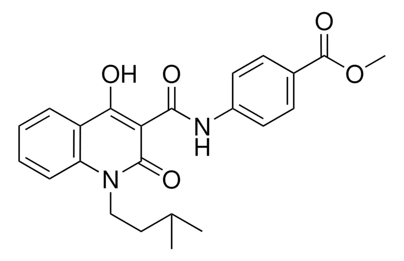 Sigma-Aldrich 4-((4-HO-1-(3-ME-BU)-2-OXO-2H-QUINOLINE-3-CARBONYL)-AMINO)-BENZOIC ACID ME ESTER,AldrichCPR