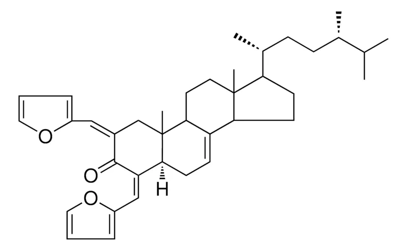 Sigma-Aldrich 2,4-BIS-(FURFURYLIDENE)-5-ALPHA-ERGOST-7-EN-3-ONE,AldrichCPR
