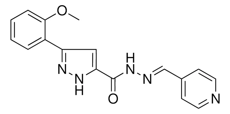 Sigma-Aldrich 5-(2-MEO-PHENYL)-2H-PYRAZOLE-3-CARBOXYLIC ACID PYRIDIN-4-YLMETHYLENE-HYDRAZIDE,AldrichCPR