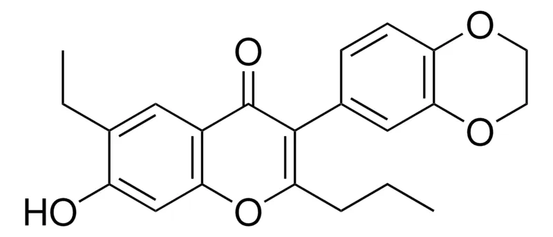 Sigma-Aldrich 3-(2,3-DIHYDRO-BENZO(1,4)DIOXIN-6-YL)-6-ETHYL-7-HYDROXY-2-PROPYL-CHROMEN-4-ONE,AldrichCPR