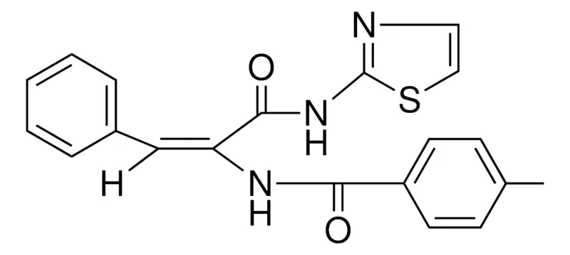 Sigma-Aldrich 4-METHYL-N-(2-PHENYL-1-(THIAZOL-2-YLCARBAMOYL)-VINYL)-BENZAMIDE,AldrichCPR