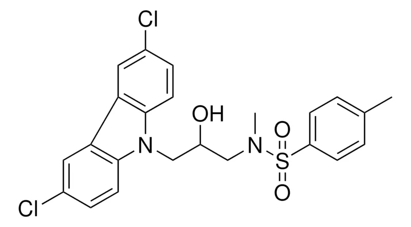Sigma-Aldrich N-(3-(3,6-DICHLORO-9H-CARBAZOL-9-YL)-2-HO-PROPYL)-N,4-DIMETHYLBENZENESULFONAMIDE,AldrichCPR
