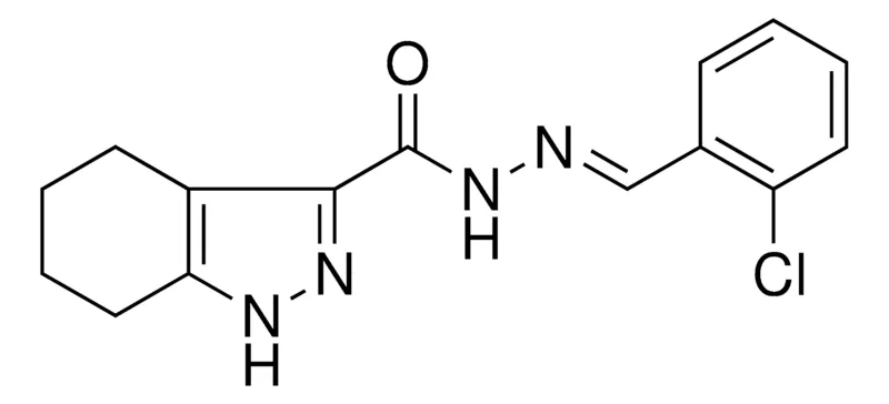 Sigma-Aldrich 4,5,6,7-TETRAHYDRO-1H-INDAZOLE-3-CARBOXYLIC ACID (2-CHLORO-BENZYLIDENE)HYDRAZIDE,AldrichCPR