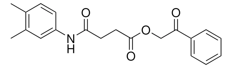 Sigma-Aldrich N-(3,4-DIMETHYL-PHENYL)-SUCCINAMIC ACID 2-OXO-2-PHENYL-ETHYL ESTER,AldrichCPR