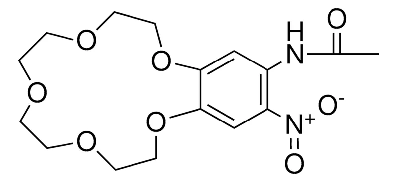 Sigma-Aldrich N-(3-NITRO-OCTAHYDRO-5,8,11,14,17-PENTAOXA-BENZOCYCLOPENTADECEN-2-YL)-ACETAMIDE,AldrichCPR
