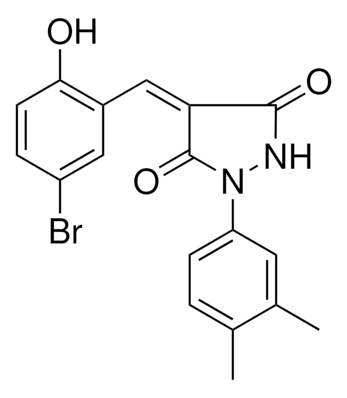 Sigma-Aldrich 4-(5-BROMO-2-HYDROXY-BENZYLIDENE)-1-(3,4-DIMETHYL-PHENYL)-PYRAZOLIDINE-3,5-DIONE,AldrichCPR