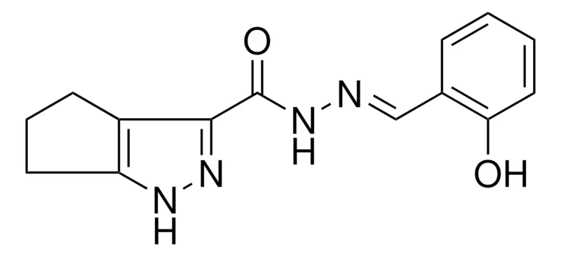 Sigma-Aldrich 1,4,5,6-4H-CYCLOPENTAPYRAZOLE-3-CARBOXYLIC ACID (2-HO-BENZYLIDENE)-HYDRAZIDE,AldrichCPR