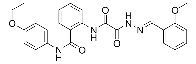 Sigma-Aldrich N-(4-ETHOXY-PH)-2-(((2-(2-METHOXYBENZYLIDENE)HYDRAZINO)(OXO)AC)AMINO)BENZAMIDE,AldrichCPR