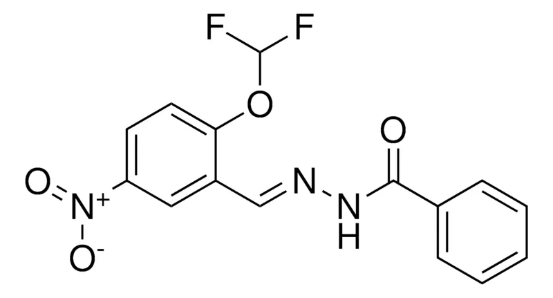 Sigma-Aldrich BENZOIC ACID (2-DIFLUOROMETHOXY-5-NITRO-BENZYLIDENE)-HYDRAZIDE,AldrichCPR