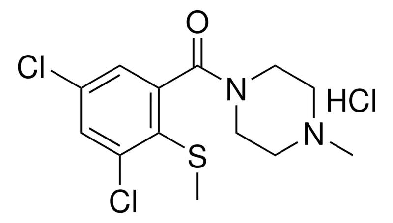 Sigma-Aldrich (3,5-DI-CL-2-METHYLSULFANYL-PH)-(4-ME-PIPERAZIN-1-YL)-METHANONE, HYDROCHLORIDE,AldrichCPR