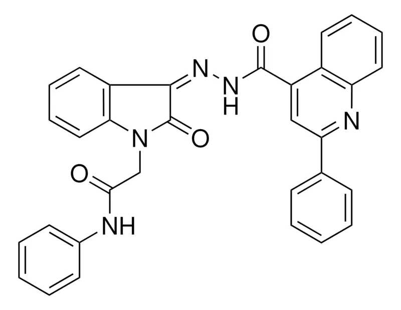 Sigma-Aldrich 2-(2-OXO-3-((2-PH-QUINOLINE-4-CARBONYL)-HYDRAZONO)-2H-INDOL-1-YL)-N-PH-ACETAMIDE,AldrichCPR