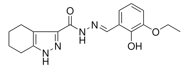 Sigma-Aldrich N'-(3-ETHOXY-2-HO-BENZYLIDENE)-4,5,6,7-TETRAHYDRO-1H-INDAZOLE-3-CARBOHYDRAZIDE,AldrichCPR