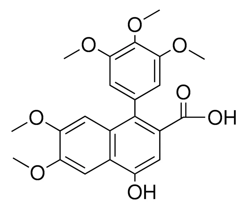 Sigma-Aldrich 4-HO-6,7-DIMETHOXY-1-(3,4,5-TRIMETHOXY-PHENYL)-NAPHTHALENE-2-CARBOXYLIC ACID,AldrichCPR