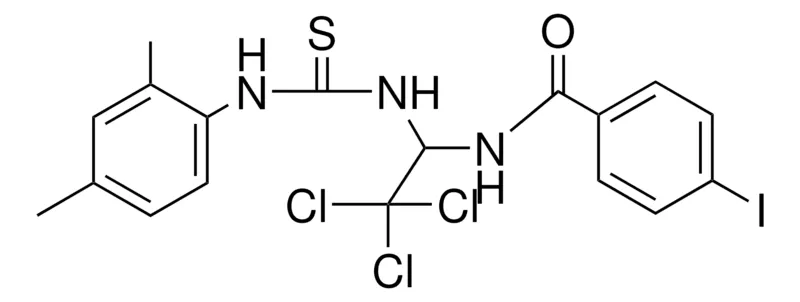 Sigma-Aldrich 4-I-N-(2,2,2-TRICHLORO-1-(3-(2,4-DIMETHYL-PHENYL)-THIOUREIDO)-ETHYL)-BENZAMIDE,AldrichCPR