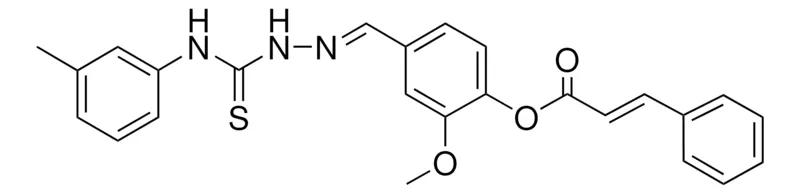 Sigma-Aldrich 2-METHOXY-4-(2-(3-TOLUIDINOCARBOTHIOYL)CARBOHYDRAZONOYL)PHENYL 3-PHENYLACRYLATE,AldrichCPR