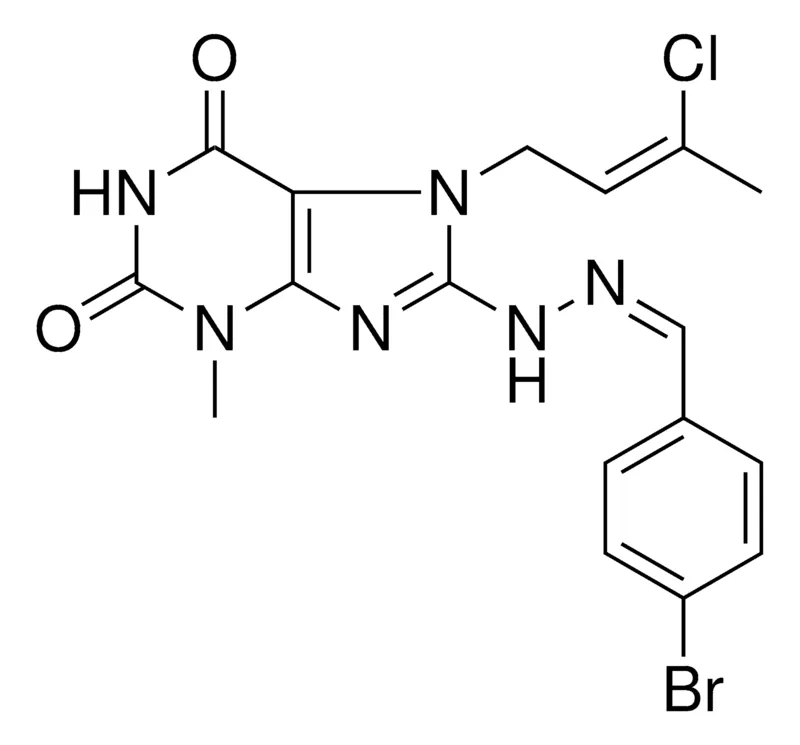 Sigma-Aldrich 8-(N'-(4-BR-BENZYLIDENE)-HYDRAZINO)-7-(3-CL-BUT-2-ENYL)-3-ME-2H-PURINE-2,6-DIONE,AldrichCPR