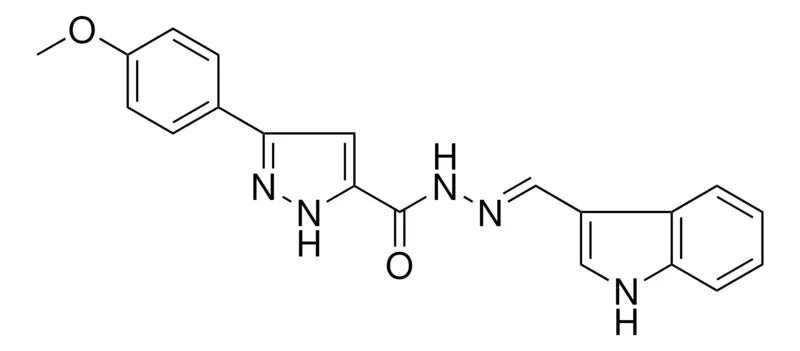 Sigma-Aldrich N'-(1H-INDOL-3-YLMETHYLENE)-3-(4-METHOXYPHENYL)-1H-PYRAZOLE-5-CARBOHYDRAZIDE,AldrichCPR
