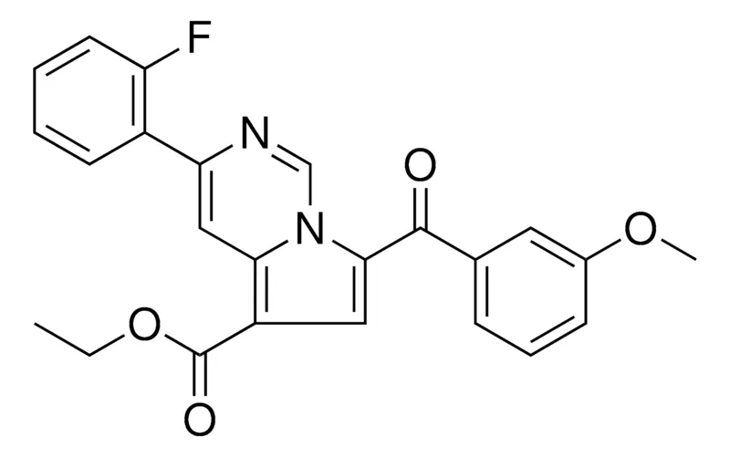 Sigma-Aldrich ET 3-(2-FLUOROPHENYL)-7-(3-METHOXYBENZOYL)PYRROLO(1,2-C)PYRIMIDINE-5-CARBOXYLATE,AldrichCPR