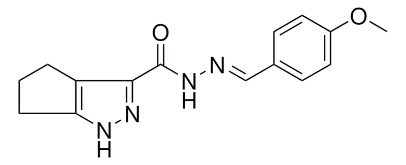 Sigma-Aldrich 1,4,5,6-4H-CYCLOPENTAPYRAZOLE-3-CARBOXYLIC ACID (4-MEO-BENZYLIDENE)-HYDRAZIDE,AldrichCPR