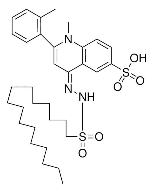Sigma-Aldrich 1-HEXADECANESULFONIC (1-METHYL-6-SULFO-2-(O-TOLYL)-4(1H)-QUINOLYLIDENE)HYDRAZIDE,AldrichCPR