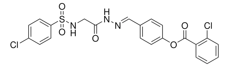 Sigma-Aldrich 4-(2-((((4-CHLOROPHENYL)SULFONYL)AMINO)AC)CARBOHYDRAZONOYL)PH 2-CHLOROBENZOATE,AldrichCPR