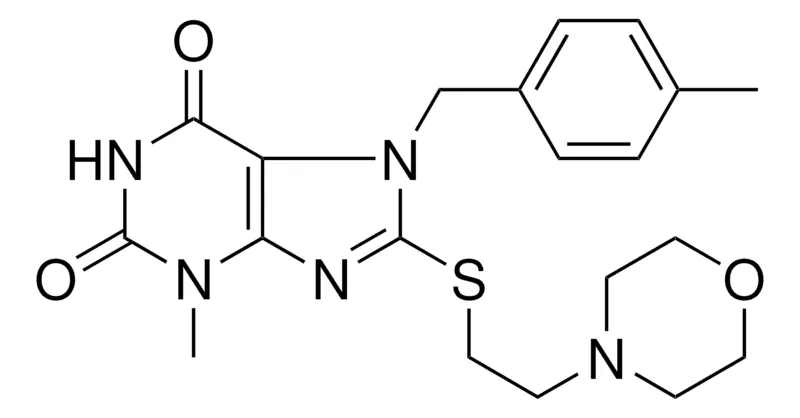 Sigma-Aldrich 3-ME-7(4-ME-BENZYL)8-((2-(4-MORPHOLINYL)ET)THIO)-3,7-DIHYDRO-1H-PURINE-2,6-DIONE,AldrichCPR