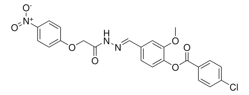 Sigma-Aldrich 2-METHOXY-4-(2-((4-NITROPHENOXY)ACETYL)CARBOHYDRAZONOYL)PHENYL 4-CHLOROBENZOATE,AldrichCPR