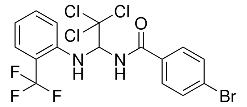 Sigma-Aldrich 4-BROMO-N-(2,2,2-TRICHLORO-1-(2-TRIFLUOROMETHYL-PHENYLAMINO)-ETHYL)-BENZAMIDE,AldrichCPR
