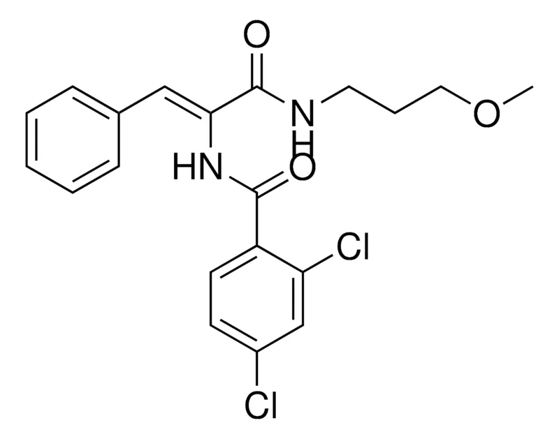 Sigma-Aldrich 2,4-DICHLORO-N-(1-(3-METHOXY-PROPYLCARBAMOYL)-2-PHENYL-VINYL)-BENZAMIDE,AldrichCPR