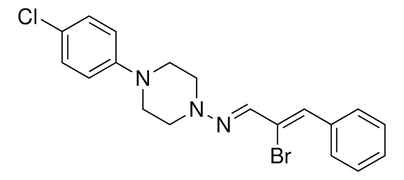 Sigma-Aldrich (2-BROMO-3-PHENYL-ALLYLIDENE)-(4-(4-CHLORO-PHENYL)-PIPERAZIN-1-YL)-AMINE,AldrichCPR