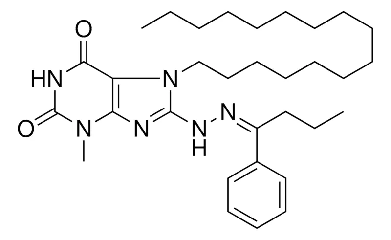 Sigma-Aldrich 7-HEXADECYL-3-ME-8-(N'-(1-PH-BUTYLIDENE)-HYDRAZINO)-3,7-DIHYDRO-PURINE-2,6-DIONE,AldrichCPR