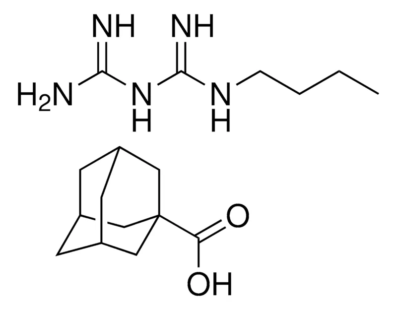 Sigma-Aldrich 1-ADAMANTANECARBOXYLIC ACID COMPOUND WITH N-BUTYLIMIDODICARBONIMIDIC DIAMIDE,AldrichCPR