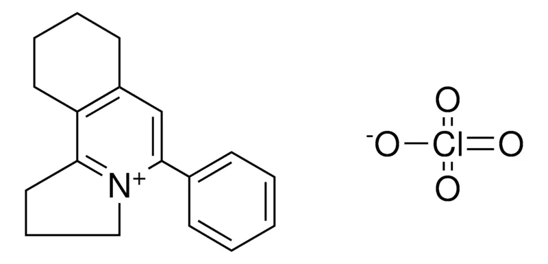 Sigma-Aldrich 5-PHENYL-2,3,7,8,9,10-HEXAHYDRO-1H-PYRROLO(2,1-A)ISOQUINOLINYLIUM, PERCHLORATE,AldrichCPR