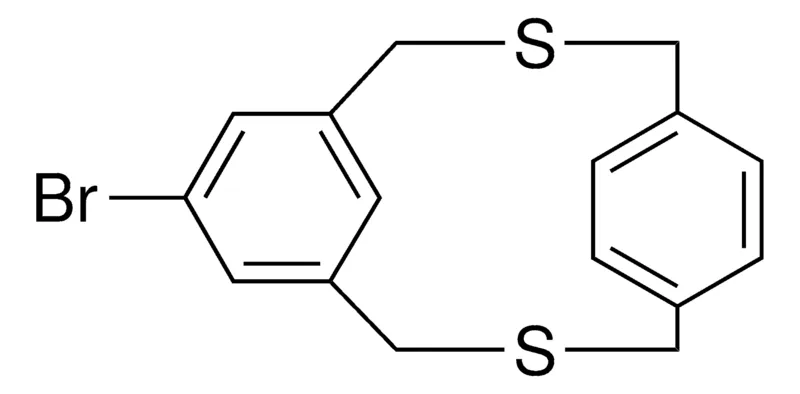 Sigma-Aldrich BR-3,11-DITHIA-TRICYCLO(11.2.2.1(5,9))OCTADECA-1(16),5,7,9(18),13(17),14-HEXAENE,AldrichCPR