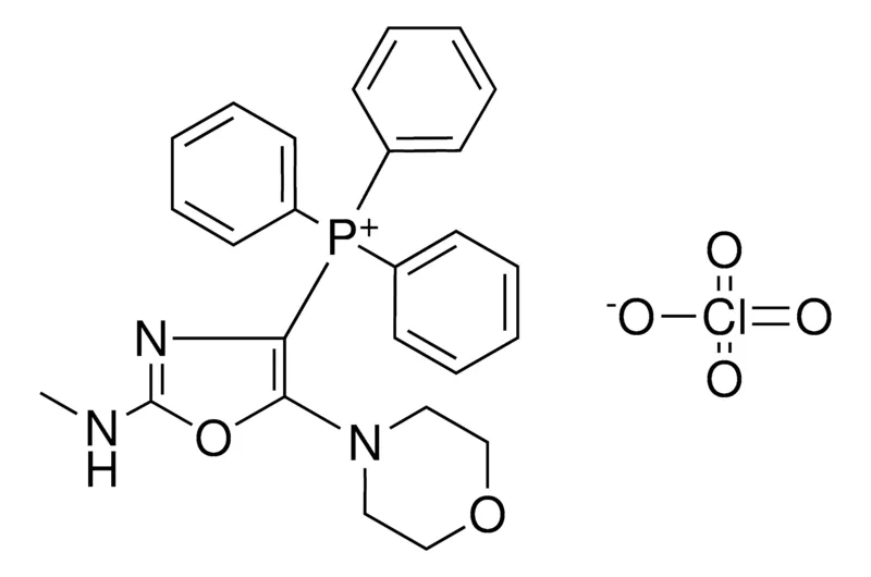 Sigma-Aldrich (2-METHYLAMINO-5-MORPHOLIN-4-YL-OXAZOL-4-YL)-TRIPHENYL-PHOSPHONIUM, PERCHLORATE,AldrichCPR